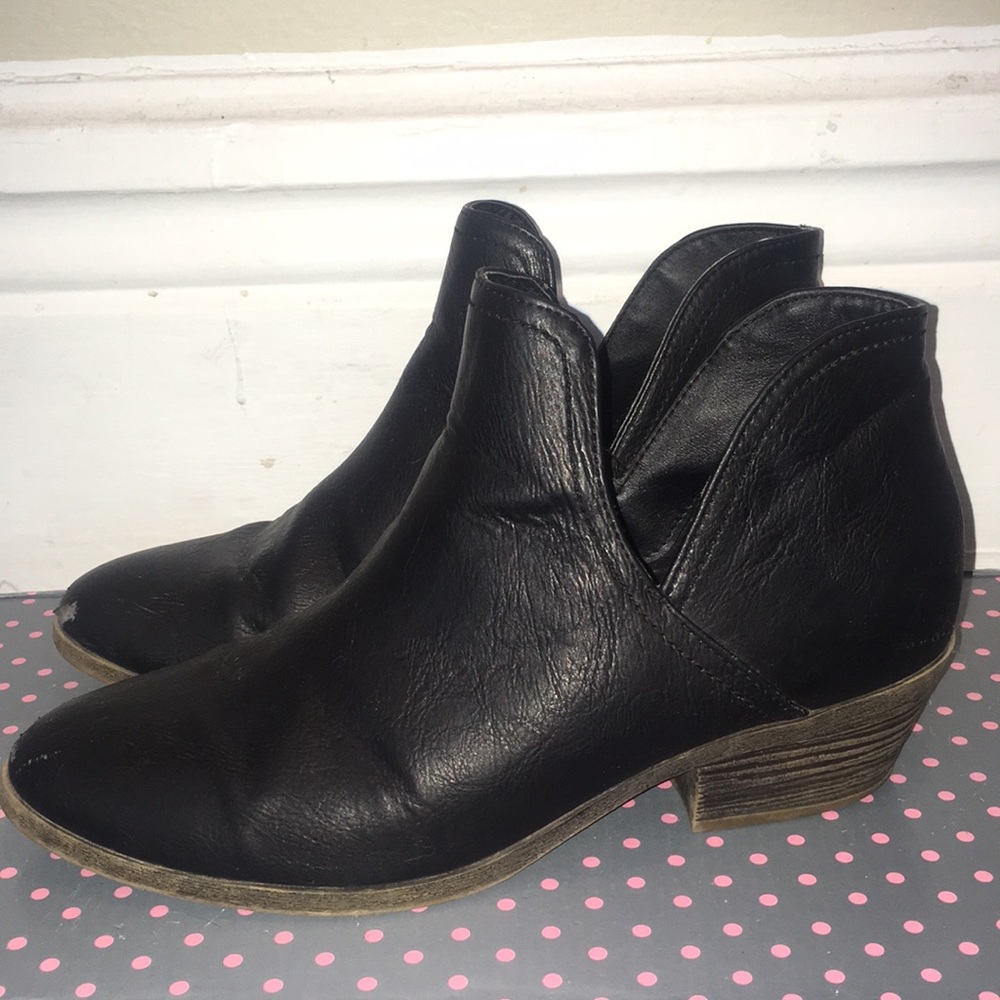 Black ankle boots